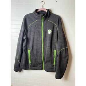Unisex Large North End Sport Xbox Gray Green Track Athletic Full Zip Jacket